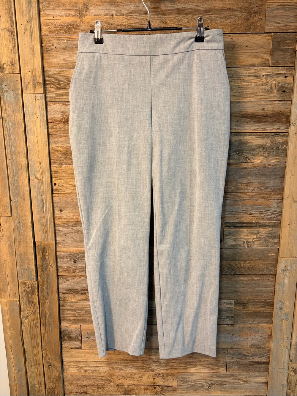 Hilary Radley Women's Ankle Straight-Leg Dress Pants - Light Gray* - size M